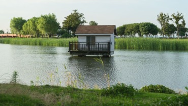 cabane sur l'eau